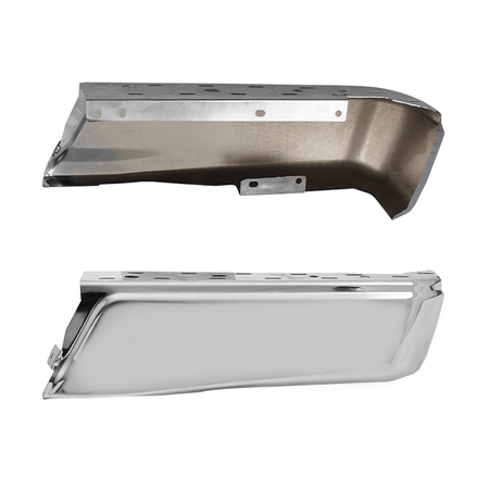 Chrome Steel Left Right Rear Bumper Ends fit for Ford F150 2015 2016 2017 2018