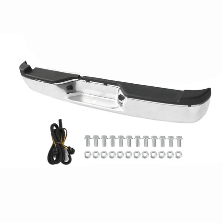 Chrome Steel Rear Bumper Assembly Fit for Dodge Dakota 2005-2010 Ram Dakota 2011