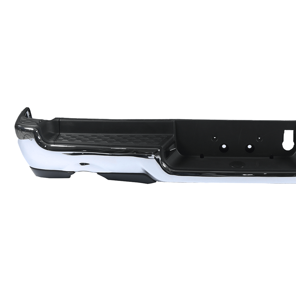 Chrome Steel Rear Bumper Assembly fit for RAM 1500 2019-2025 w/ Dual Exhaust