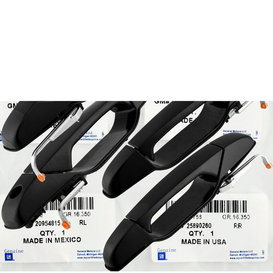 GM Tahoe Silverado Yukon Sierra 2007-2014 Exterior Black Door Handle RL Rear