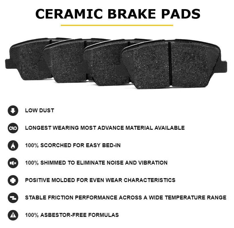 Chevy Impala DeVille LeSabre Park Avenue Century Front Ceramic Brake Pads