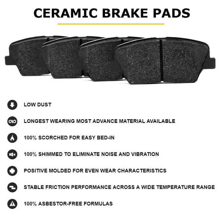 Chevy Impala DeVille LeSabre Park Avenue Century Front Ceramic Brake Pads