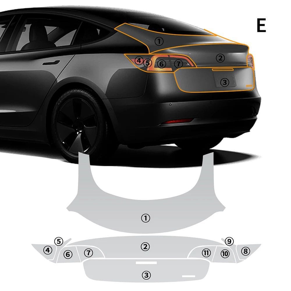 2017-2023 Model 3 Premium Transparent Full Cover TPU Film – Ultimate Scratch Defense| Tlyard