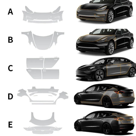 2017-2023 Model 3 Premium Transparent Full Cover TPU Film – Ultimate Scratch Defense| Tlyard