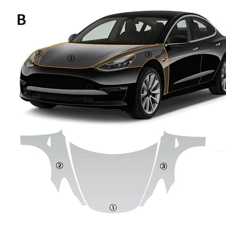 2017-2023 Model 3 Premium Transparent Full Cover TPU Film – Ultimate Scratch Defense| Tlyard
