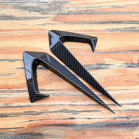 Carbon Fiber Coated Camera Frame Decoration For 2017-2023 Model 3