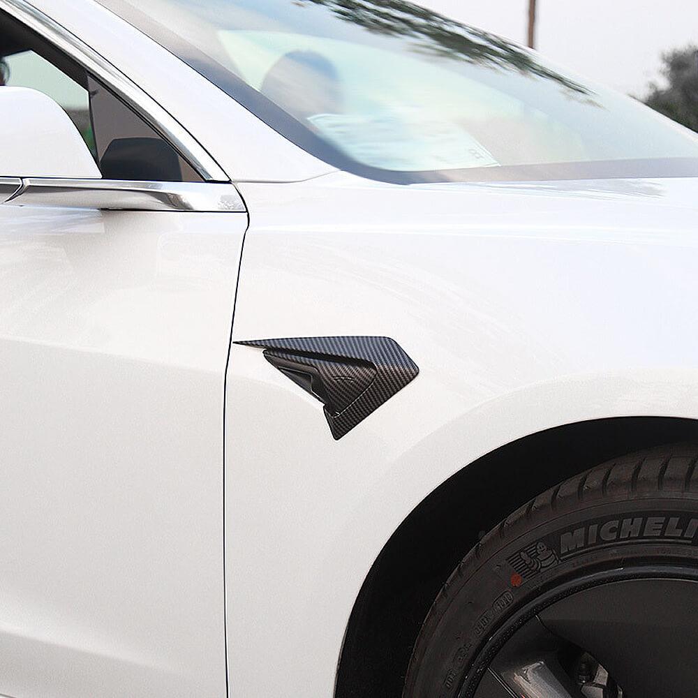 Carbon Fiber Coated Camera Frame Decoration For 2017-2023 Model 3