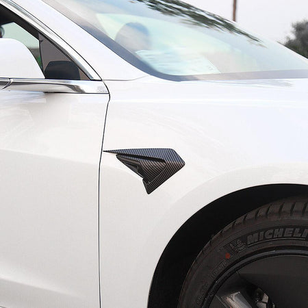 Carbon Fiber Coated Camera Frame Decoration For 2017-2023 Model 3