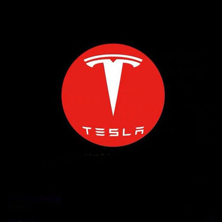 LED Tesla Logo Puddle Lights Car Door Lights For Model 3/ Y/ X/ S Model 3 Highland