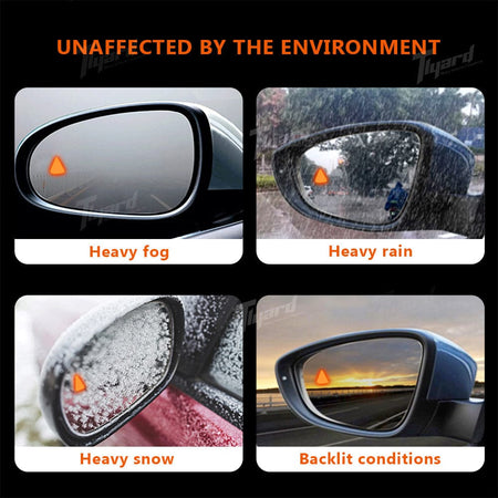 Model 3/ 3 Highland & Model Y/ Y Juniper Replacement Mirror Glass with Built-in Blind Spot Indicator 2PCS Set | Tlyard