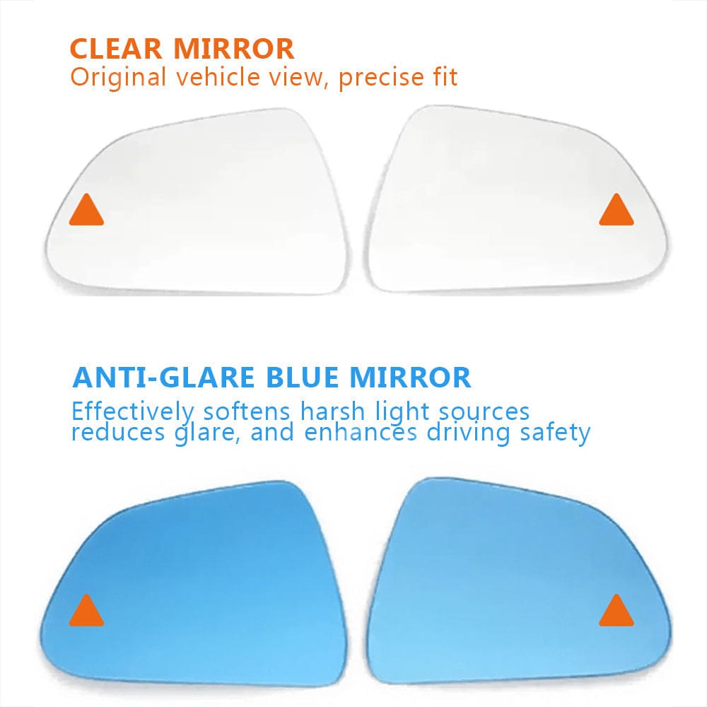 Model 3/ 3 Highland & Model Y/ Y Juniper Replacement Mirror Glass with Built-in Blind Spot Indicator 2PCS Set | Tlyard