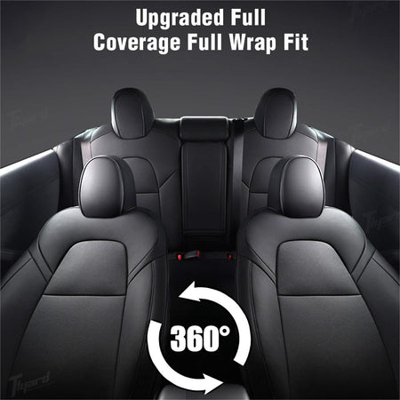 Nappa Leather Seat Covers Sets For Tesla Model 3 & Y 2017-2024 Model 3 Highland