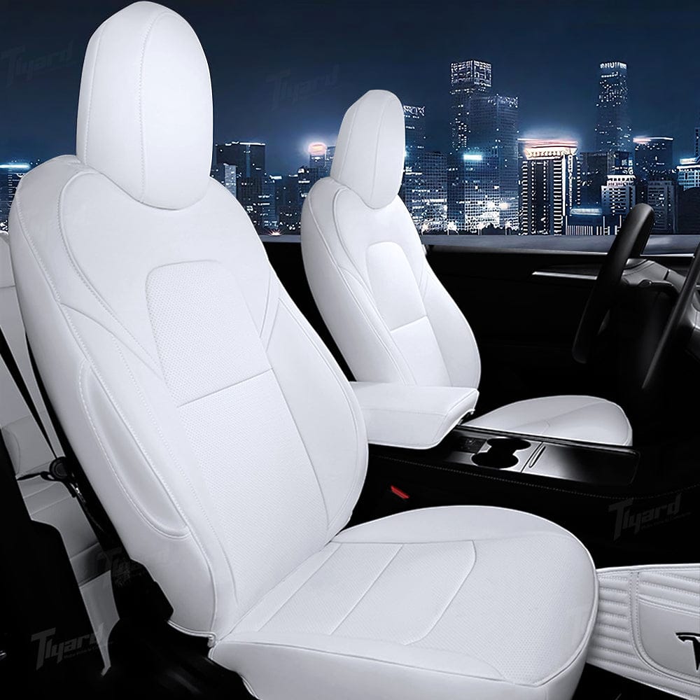 Nappa Leather Seat Covers Sets For Tesla Model 3 & Y 2017-2024 Model 3 Highland