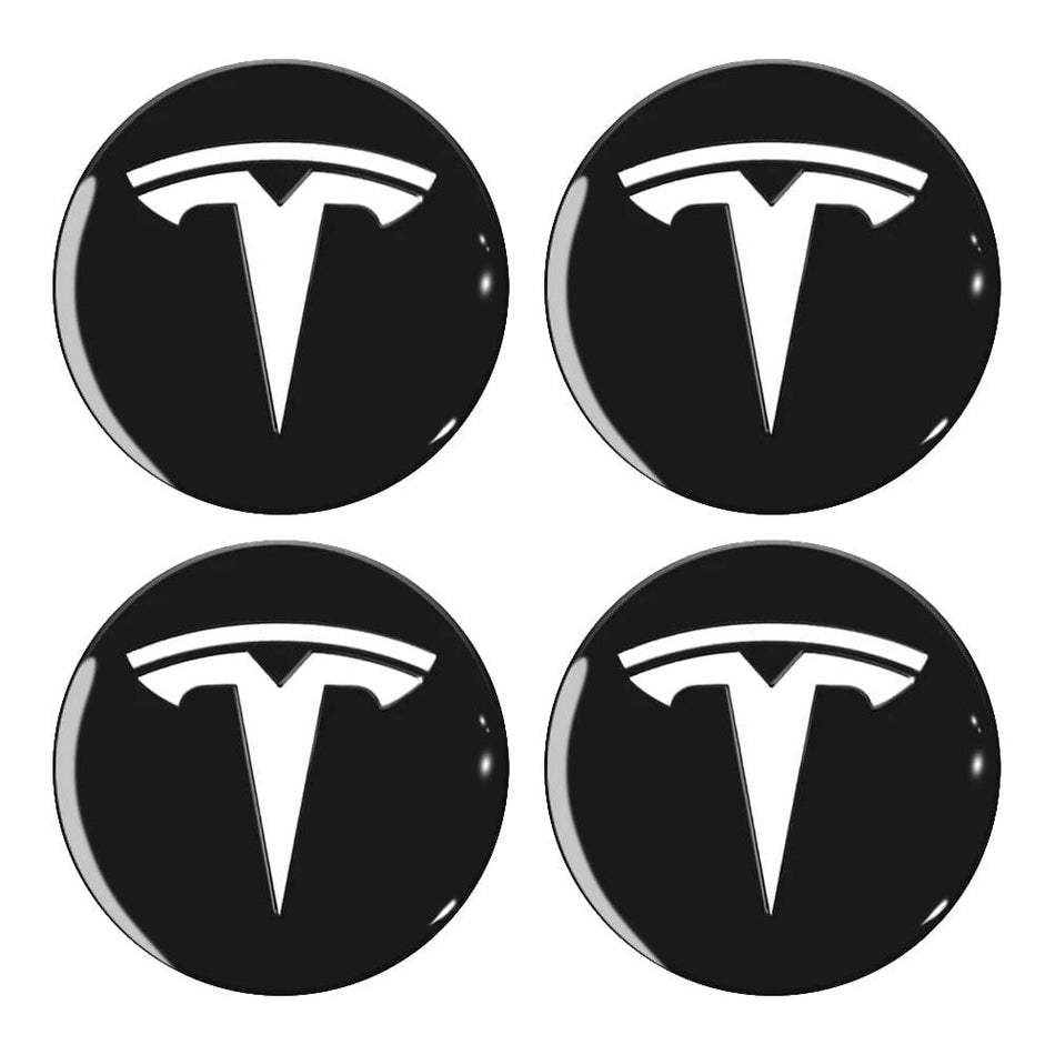 Tesla Logo 4 PCS Hubcaps Center Cover For Model 3 & Y & 3 Highland & Y Juniper