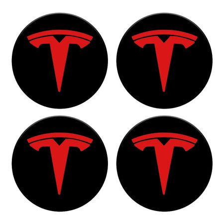 Tesla Logo 4 PCS Hubcaps Center Cover For Model 3 & Y & 3 Highland & Y Juniper