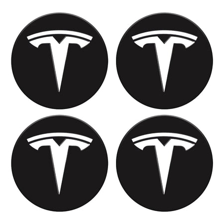 Tesla Logo 4 PCS Hubcaps Center Cover For Model 3 & Y & 3 Highland & Y Juniper