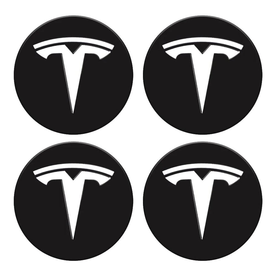 Tesla Logo 4 PCS Hubcaps Center Cover For Model 3 & Y & 3 Highland & Y Juniper