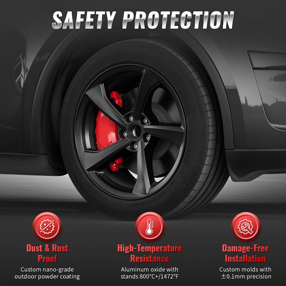 Tesla Model 3/3 Highland & Model Y/Y Juniper Full Set Aluminum Oxide Caliper Covers | Tlyard