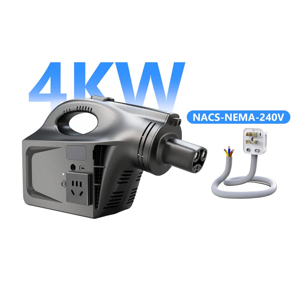 Tesla V2L Discharge Device 2KW/4KW for Tesla 3/Y/X/S Portable EV Power Outlet with EU/UK/US Standard Socket