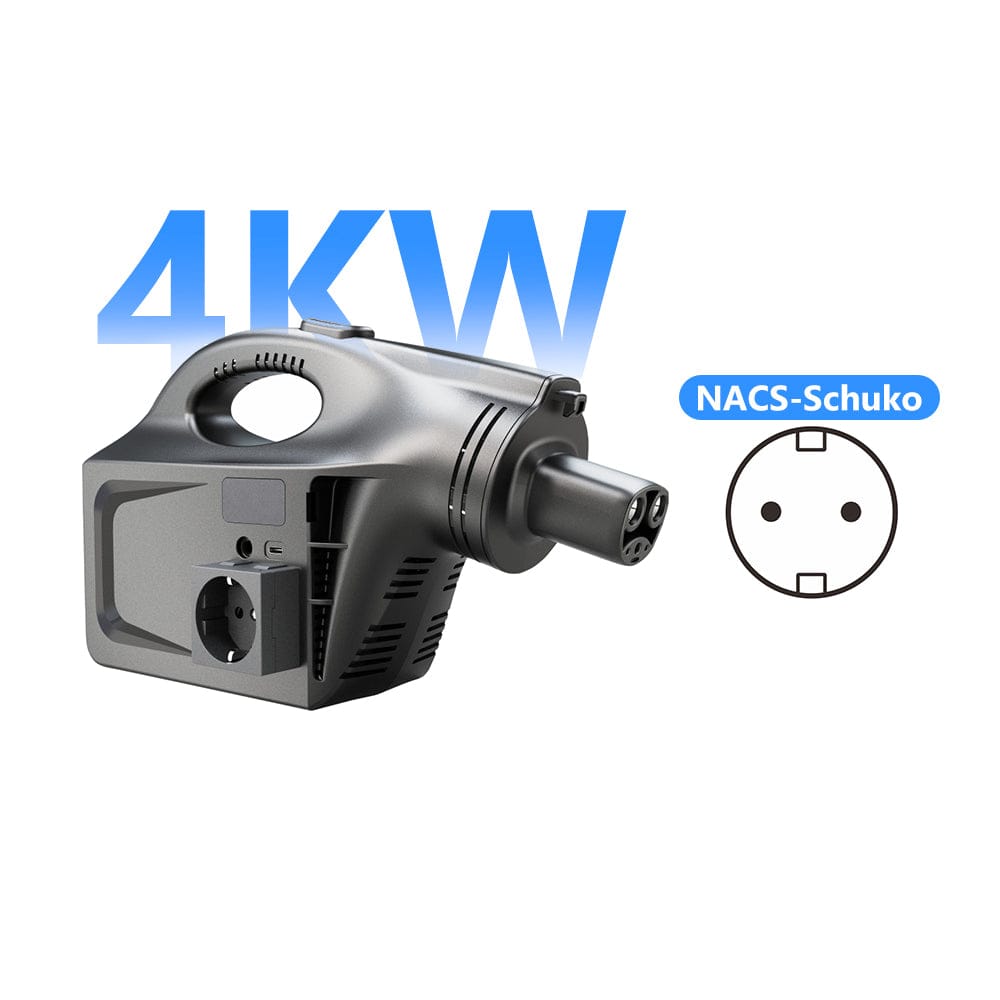 Tesla V2L Discharge Device 2KW/4KW for Tesla 3/Y/X/S Portable EV Power Outlet with EU/UK/US Standard Socket