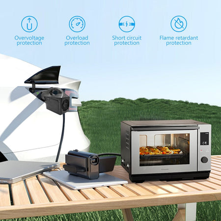 Tesla V2L Discharge Device 2KW/4KW for Tesla 3/Y/X/S Portable EV Power Outlet with EU/UK/US Standard Socket