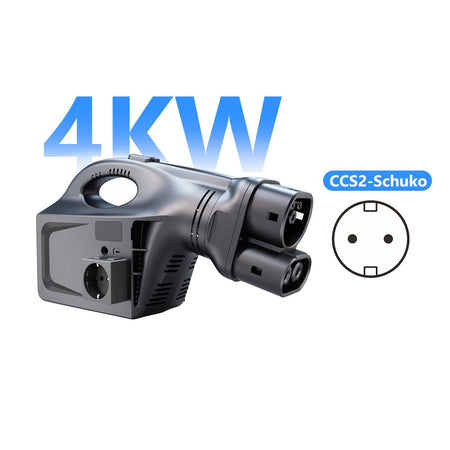 Tesla V2L Discharge Device 2KW/4KW for Tesla 3/Y/X/S Portable EV Power Outlet with EU/UK/US Standard Socket