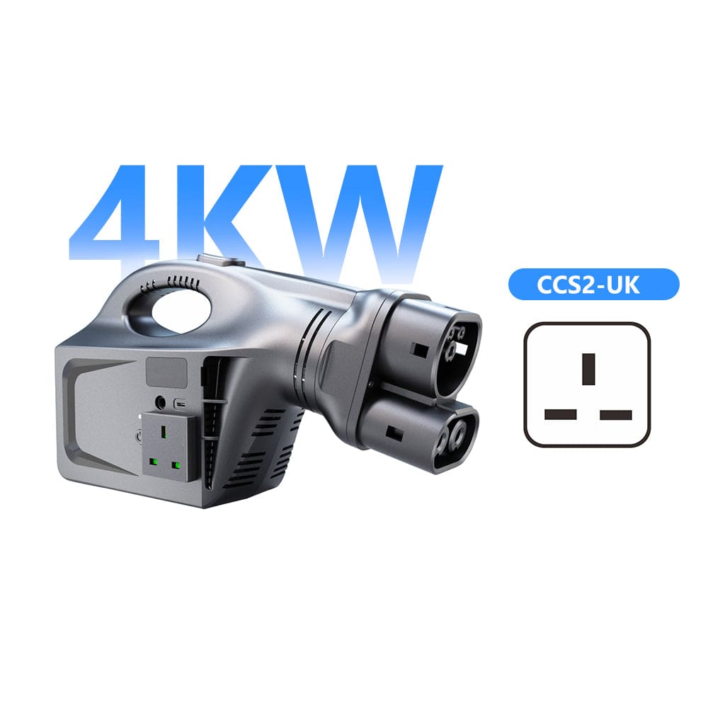 Tesla V2L Discharge Device 2KW/4KW for Tesla 3/Y/X/S Portable EV Power Outlet with EU/UK/US Standard Socket