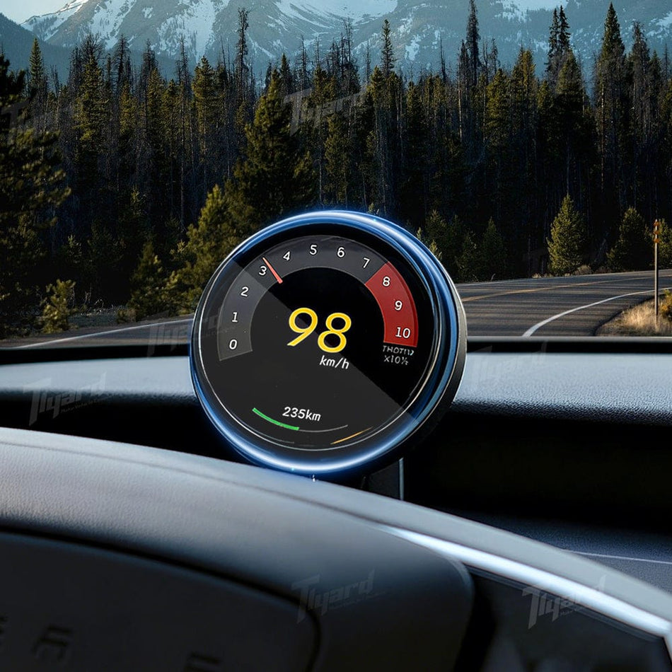 2026 Model Y Juniper Wireless Magnetic Speedometer - OLED Smart Dashboard Display for Model 3 & Y