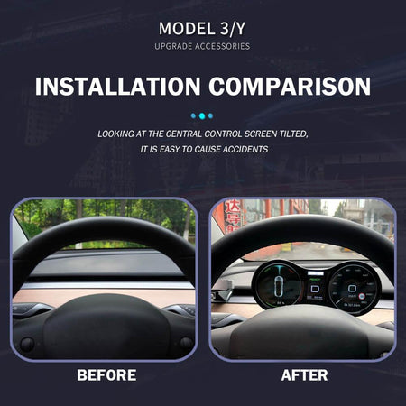 Multi-function Dashboard With Smart LCD Screen For Model 3/ Y