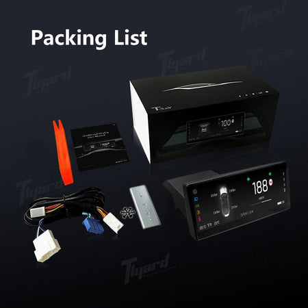 T3 Pro Model 3 & Y 8.8 Inches Front Camera Carplay Instrument Cluster