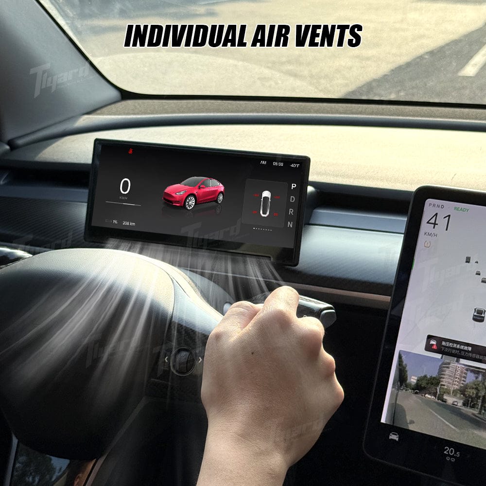 Tesla Model 3/Y/3 Highland/Y Juniper F9 Pro 8.9-inch Touch Screen Carplay/Android Auto Smart Dashboard with Front Camera | Tlyard