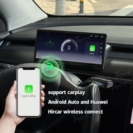 Tesla Model 3/Y/3 Highland/Y Juniper F9 Pro 8.9-inch Touch Screen Carplay/Android Auto Smart Dashboard with Front Camera | Tlyard