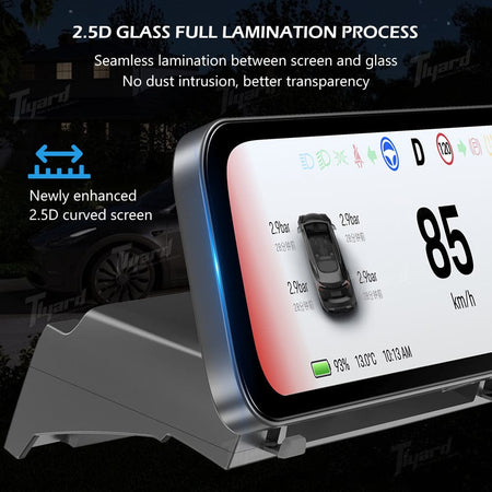 Tlyard T15Pro 9.6-inch Gen 3 Instrument Cluster Touchscreen Head Up Display for Model 3/3 Highland & Model Y/2026 Model Y Juniper