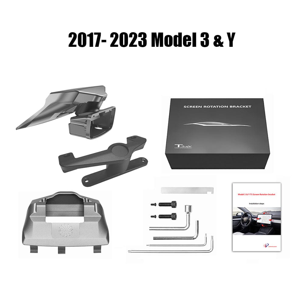 Upgraded 40° Touch Screen Swiveling Mount Kit Rotated Dashboard For Model 3/ Y
