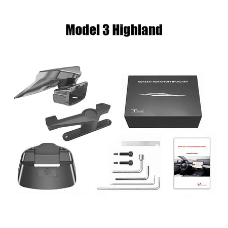 Upgraded 40° Touch Screen Swiveling Mount Kit Rotated Dashboard For Model 3/ Y