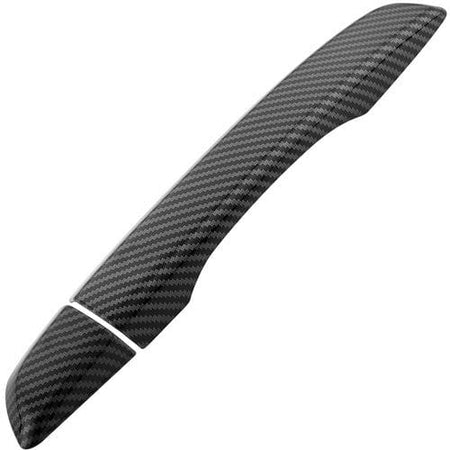 Carbon Fiber Black Door Handle Cover Trims For Honda Civic with Keyless Entry