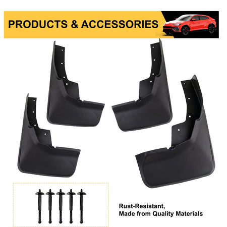 Durable Mud Flaps for Ram 1500 2019-2024 Pickup with Fender Flares