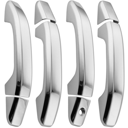 Chrome Door Handle Covers For 2014-2019 2020 Chevy Silverado Sierra Tahoe