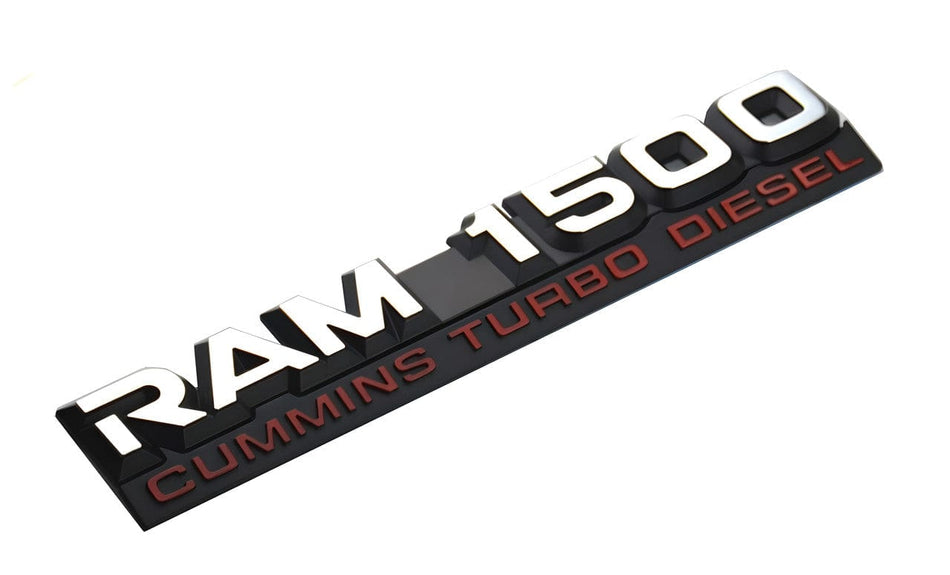 Dodge RAM 1500 Emblems Cummins Turbo Diesel Rear Sticker