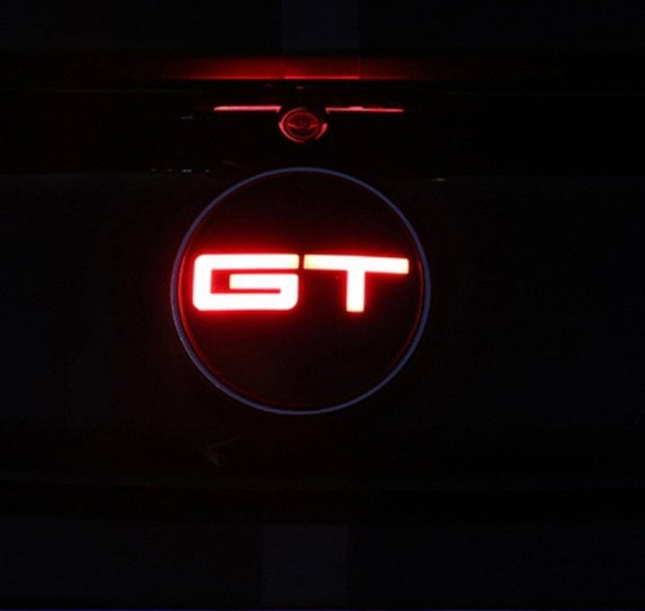 Ford Mustang GT LED Emblem - Rear Badge Light (2015-2019) | Red Illumination
