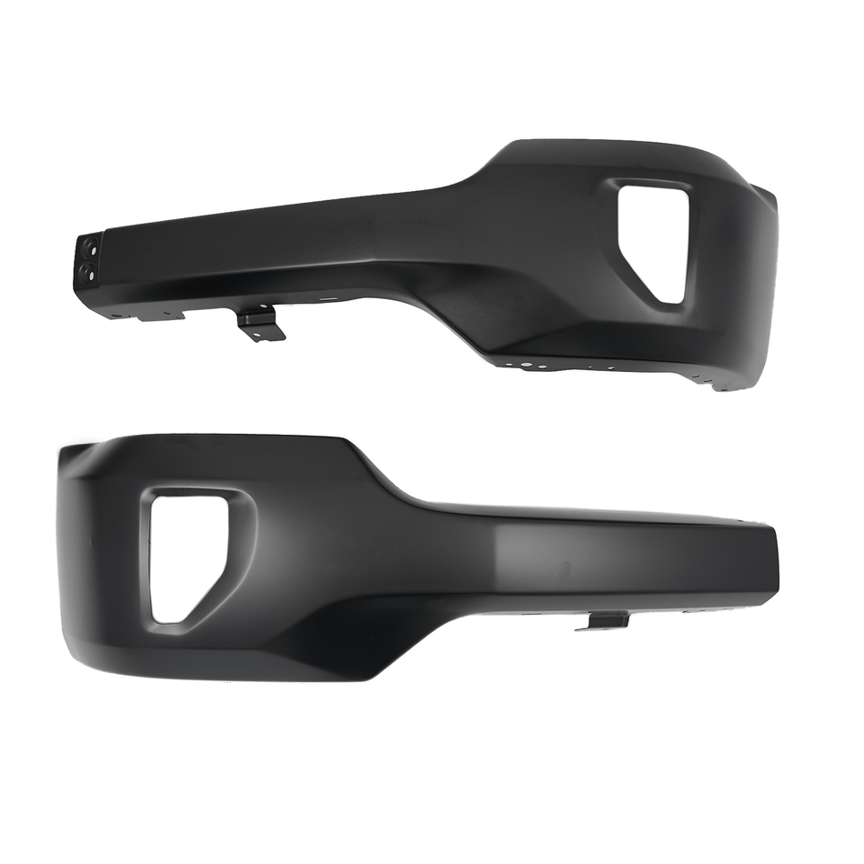 Fit For Chevy Silverado 1500 16-18 Black Steel Front Bumper Face Bar w/Fog Holes