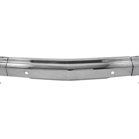 Fit For Chevy Silverado 1500 22-2023 W/Holes Steel Front Bumper Face Bar Chrome