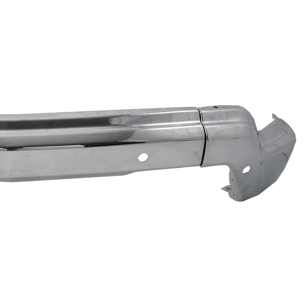 Fit For Chevy Silverado 1500 22-2023 W/Holes Steel Front Bumper Face Bar Chrome