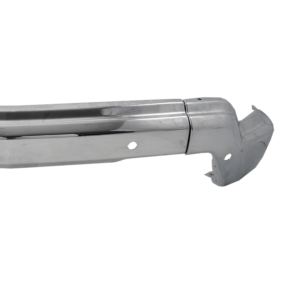 Fit For Chevy Silverado 1500 22-2023 W/Holes Steel Front Bumper Face Bar Chrome