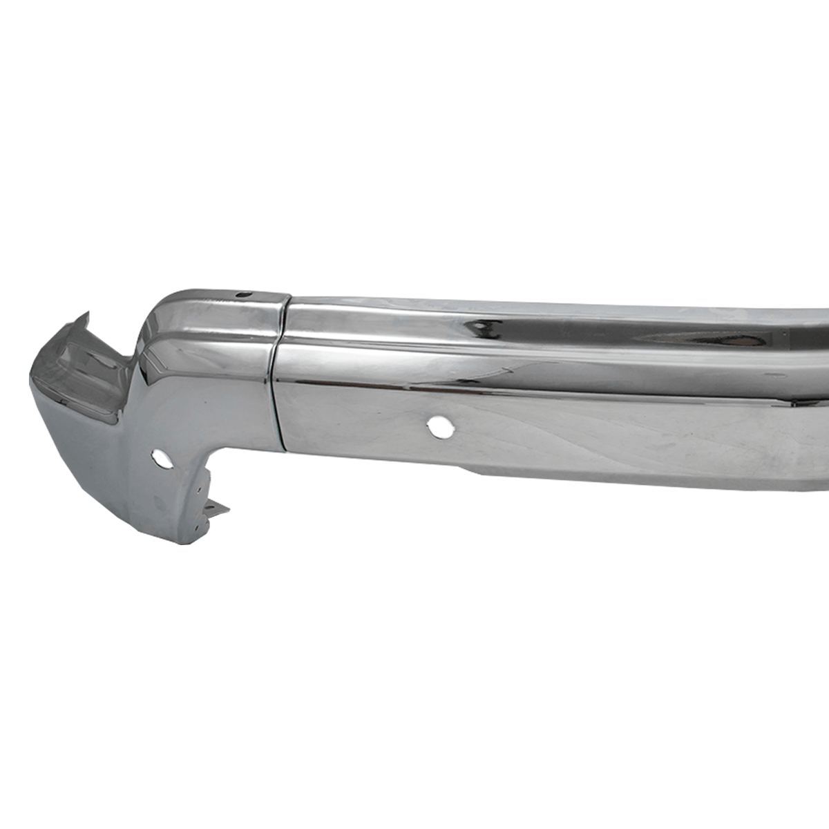 Fit For Chevy Silverado 1500 22-2023 W/Holes Steel Front Bumper Face Bar Chrome