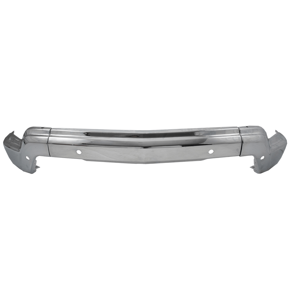 Fit For Chevy Silverado 1500 22-2023 W/Holes Steel Front Bumper Face Bar Chrome