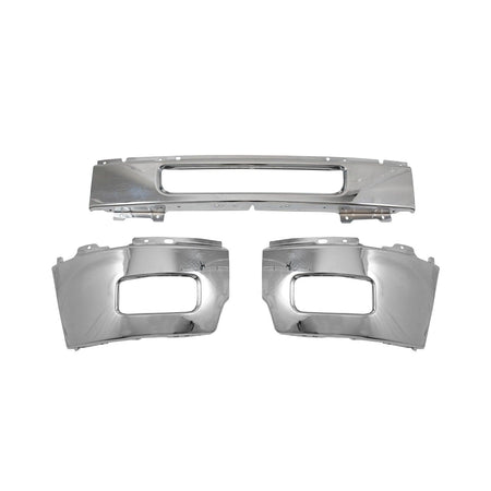 Fit For Chevy Silverado 2500 3500 11-14 Chrome Split Front Bumper Face Bar