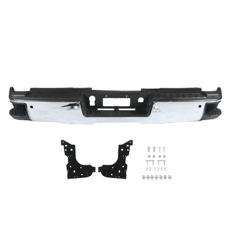 Fit For Chevy Silverado 2500 3500 HD 15-19 Dual wheels Rear Back Bumper Face Bar
