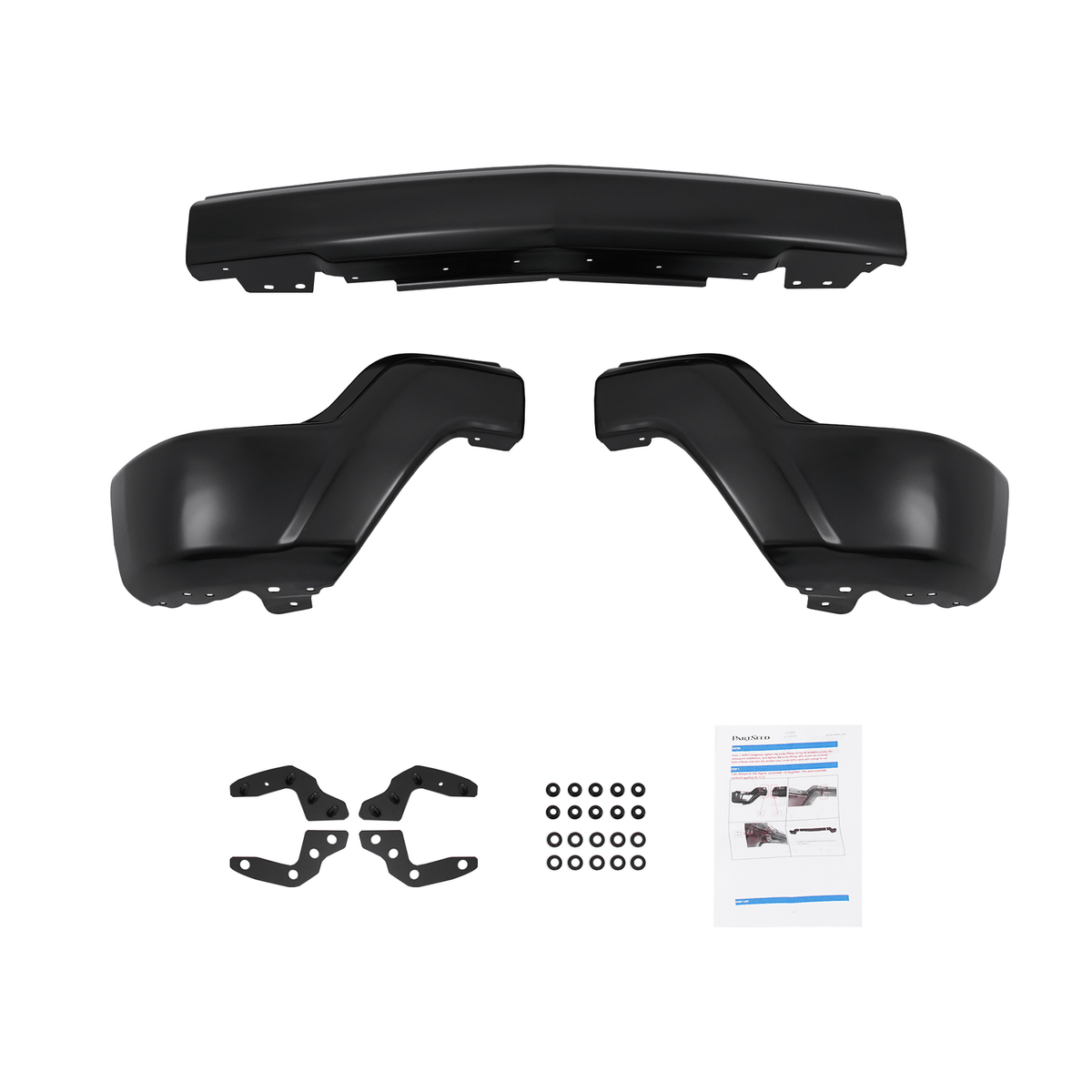 Fit For Chevy Silveraro 1500 2022 2023 Front Bumper Steel W/o Sensor Holes