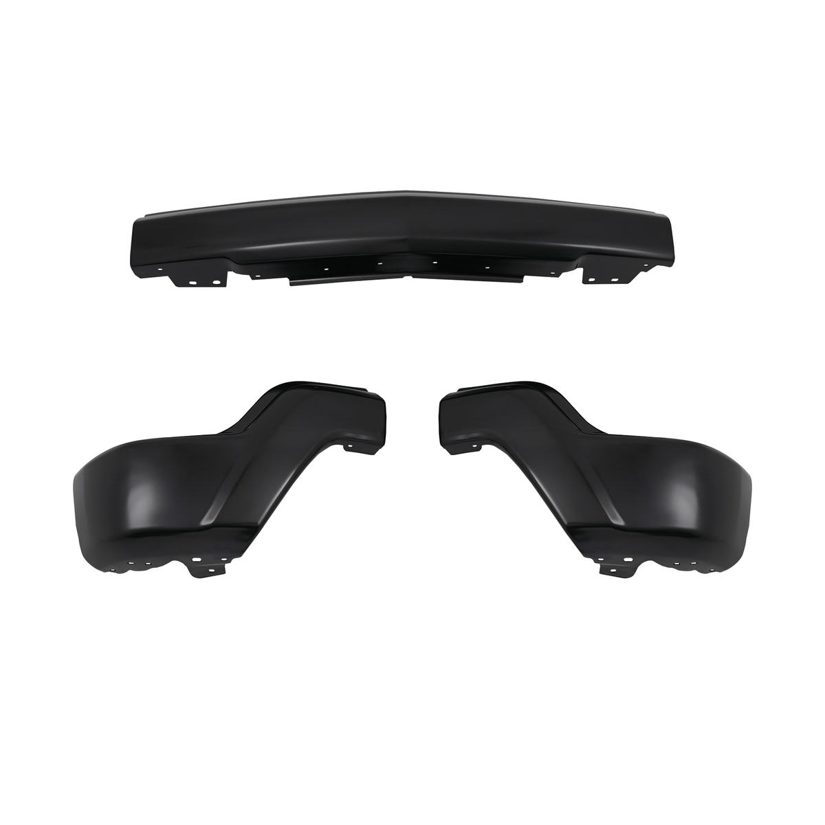 Fit For Chevy Silveraro 1500 2022 2023 Front Bumper Steel W/o Sensor Holes
